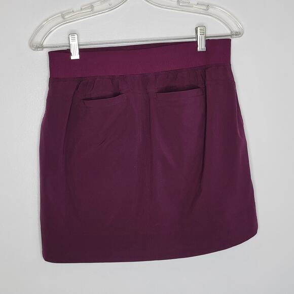 Athleta Midtown Skort Wild Bloom Purple Elastic Waist Athleisure Women 2 - Picture 3 of 10